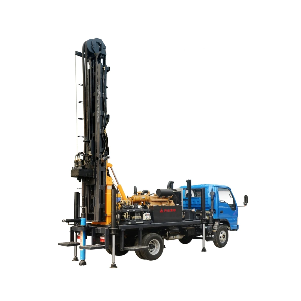 
 Portable 130m Wheel type 150m ground hole borehole electric water well drilling machine drilling r