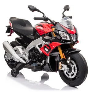 APRILIA Tuono V4 With License Electric Car for Kids Ride on 12 Volt Battery Operated Kids Motorcycle