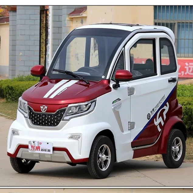 Newest 4-Seater Mini Electric Car Chinese New Energy 4-Wheel Pickup Automatic Gearbox Left Steering-Popular 4-Wheel Electric Car