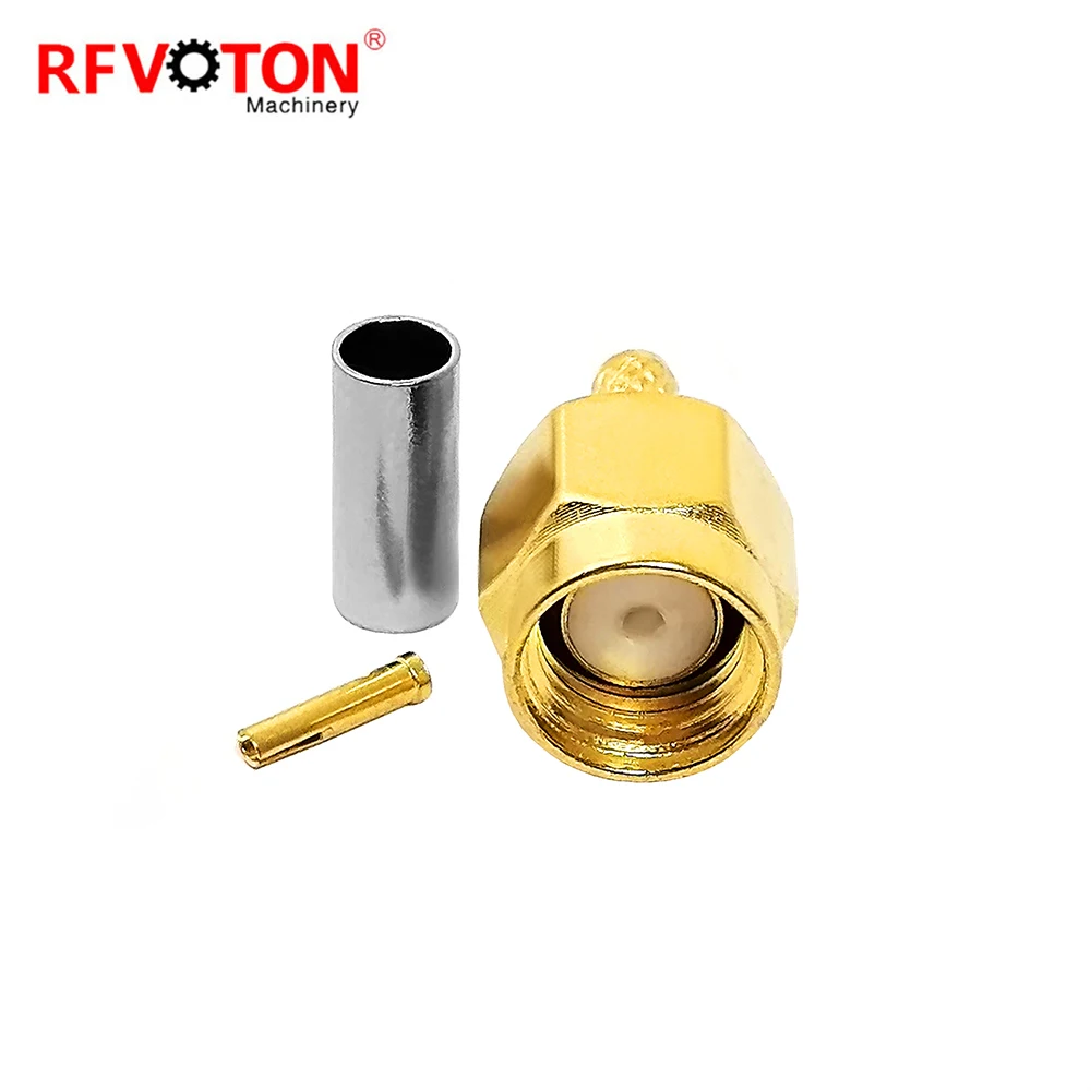 Factory Directly RP Sma Male Plug Macho Connecteur WTR100 Rg174 Rg316 100 Cable Inverted Rf Connector Connecteur  Converter