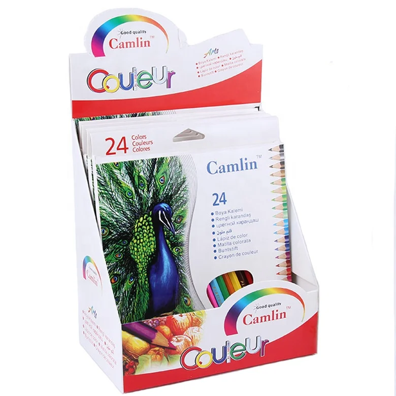 24 Color Pencils Packed in Box Lead Diameter 3.0mm OEM Brand Wooden