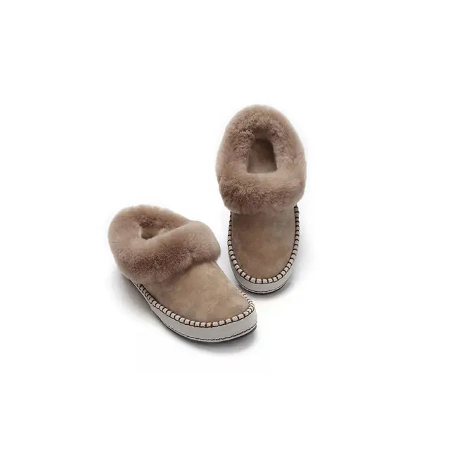 Top quality waterproof girl fur integration fashion low top snow shoes designer wool customized women snow boots winter - Image 3