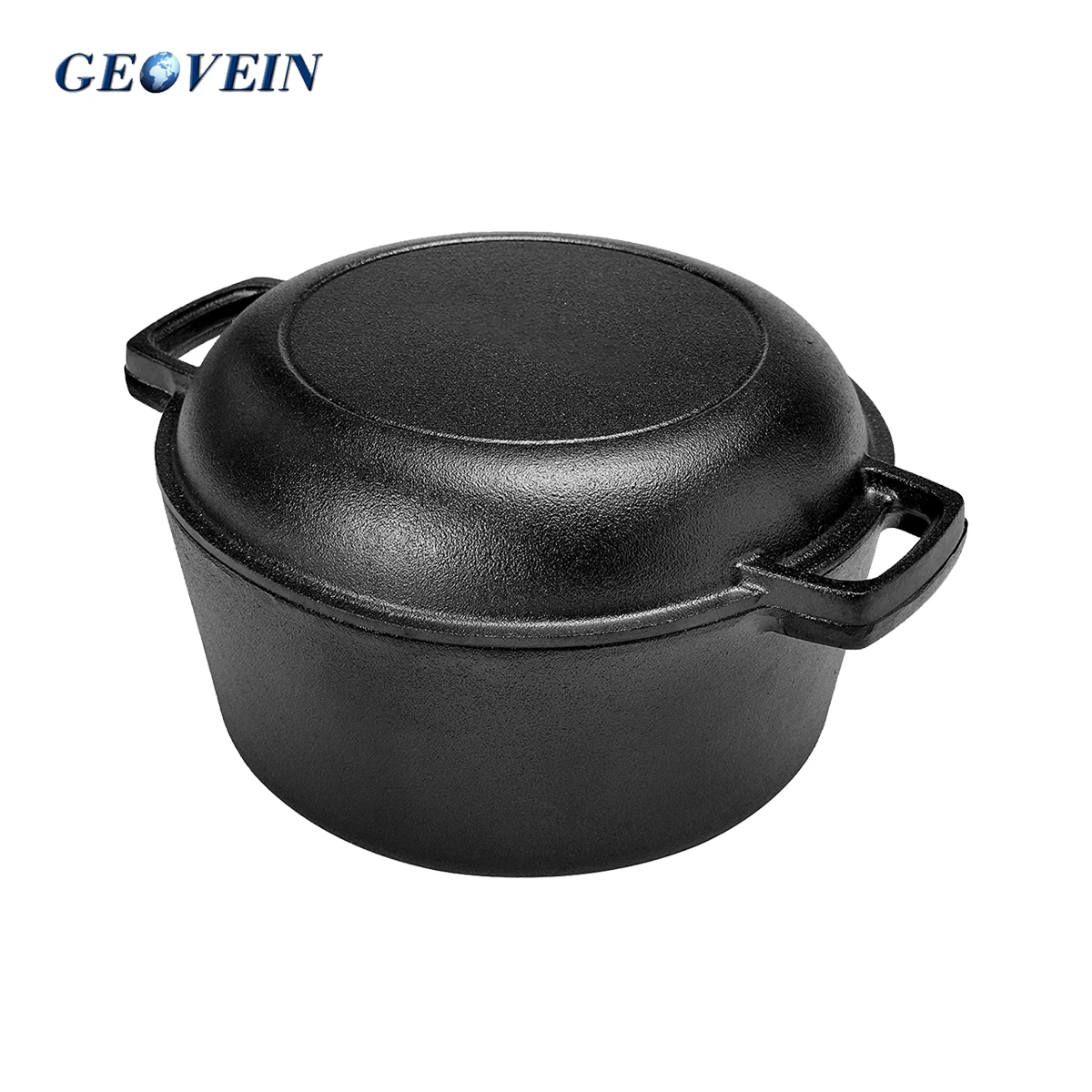 Pre-Seasoned 5-Quart Cooking Pot Camping Kitchen Cookware Casserole Frying  Pan Skillet Set Double Cast Iron Camp Dutch Oven - China Dutch Oven and  Double Dutch Oven price