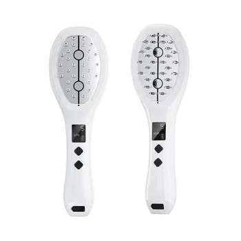 Hair Nutrient Liquid Applicator Hair Growth Comb Potion Dispenser Scalp Massage Brush Steel Plastic Comb