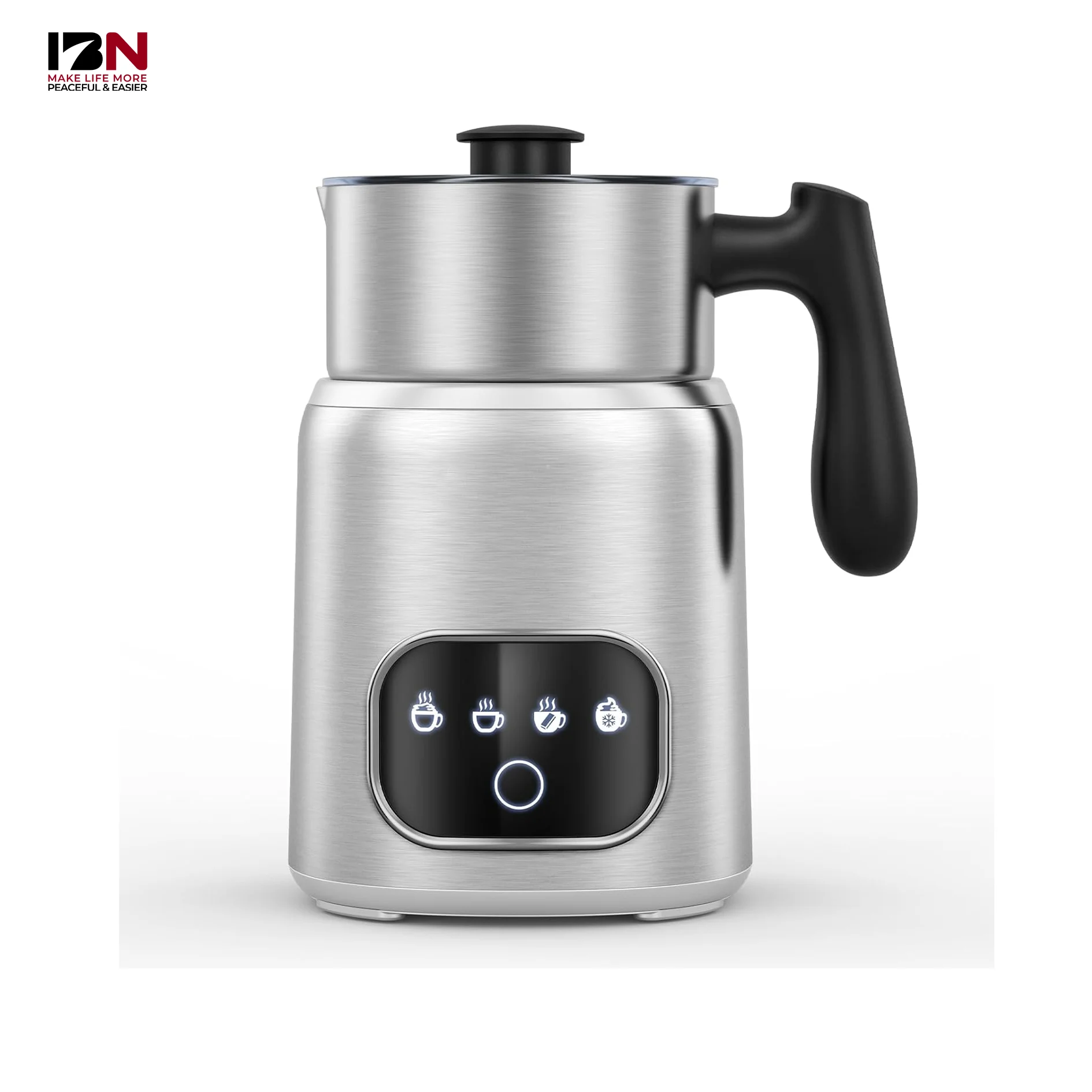 Инновационный нагреватель Производитель горячей и холодной пены умный сенсорный контроль безопасный индукционный нагрев вспениватель молока отпариватель