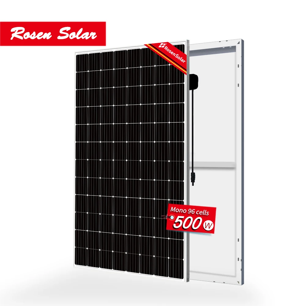 Solar panels 500w good efficiency  48V 96 Cells mono perc 450w 500w 600w solar cell home use