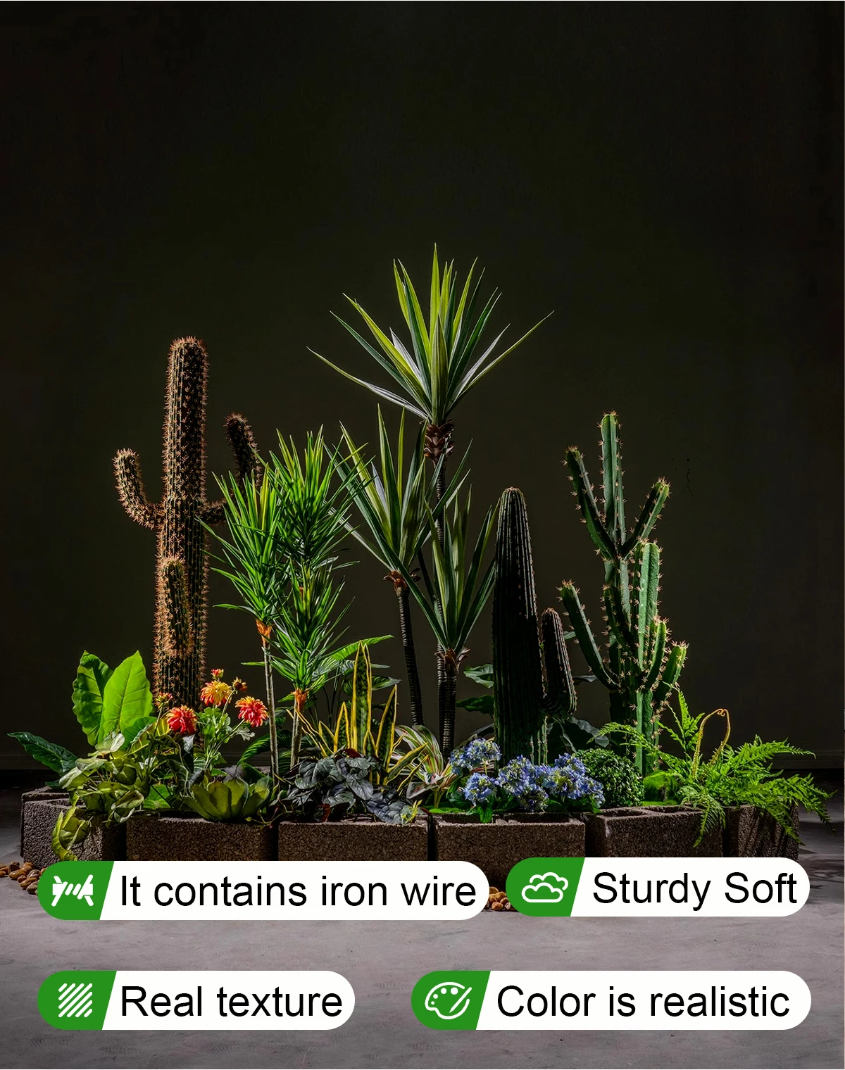 Combination Style Live Artificial Bonsai Tree Set High Assurance Plastic Pot for Home Office Decoration for Birthday Gift factory