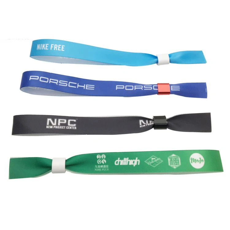 Wholesale Event Fabric Wristbands Promotion Wristbands Custom Logo