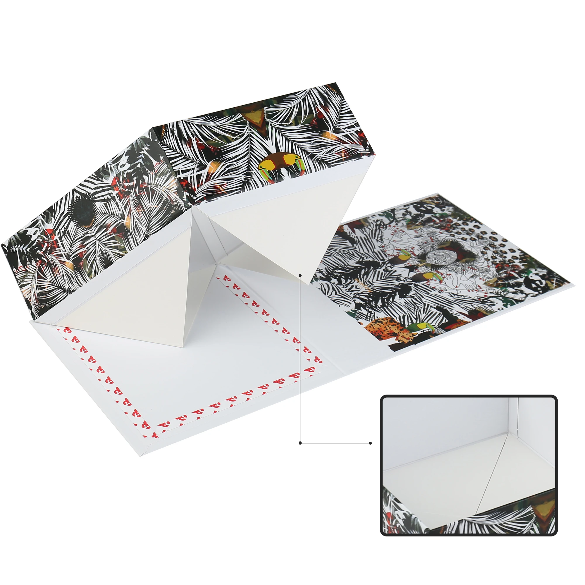 Custom Recyclable Luxury Gift Box New Design Folding Paper with Logo Foil Spot UV Luxury Cardboard Magnetic Flip Rigid Box manufacture