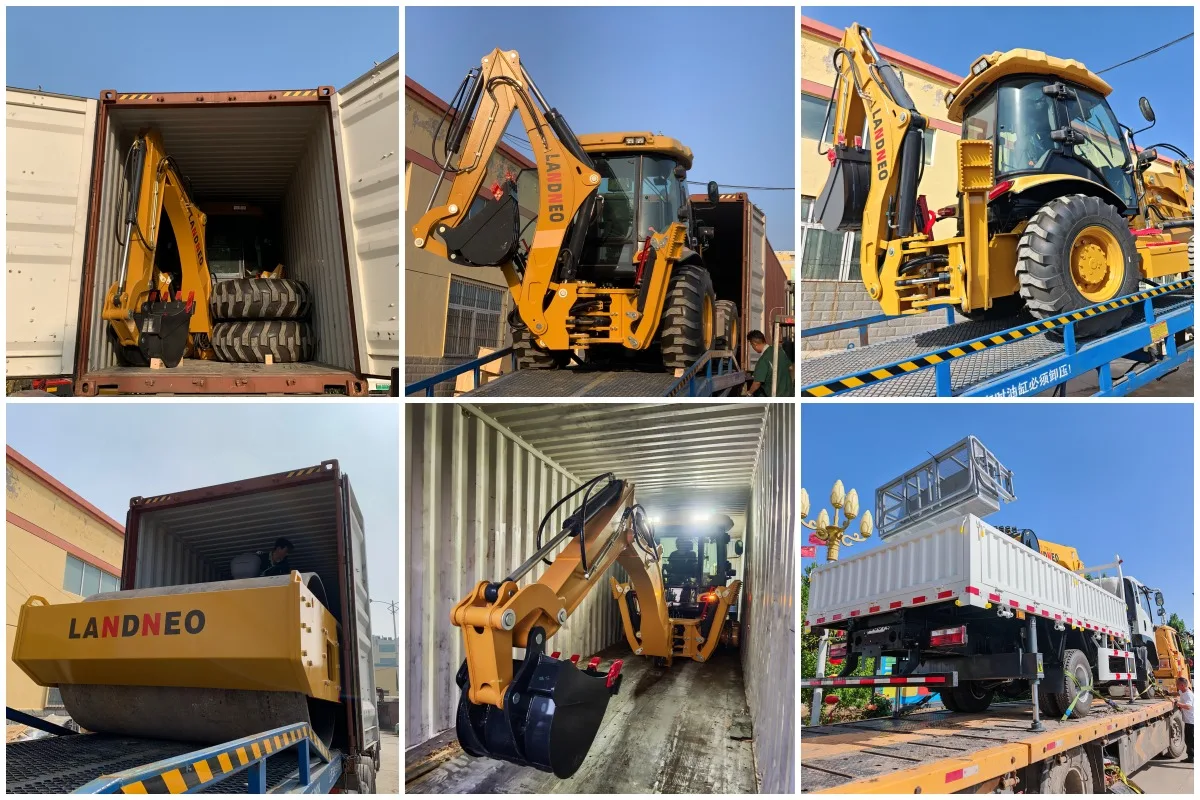 All Terrain 8 Ton Backhoe & Front Loader Wheel Loader Machine with Yuchai Engine Hydraulic System High Efficiency