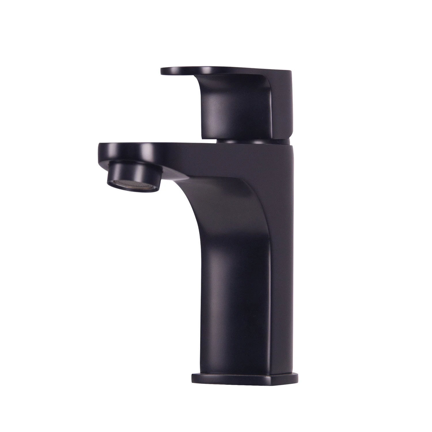 Modern Round Brass Basin Faucet - Black  manufacture