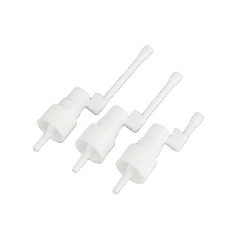 Pulverizador nasal médico de alta calidad de plástico HDPE 18/410, pulverizador de nanoniebla para tratamiento