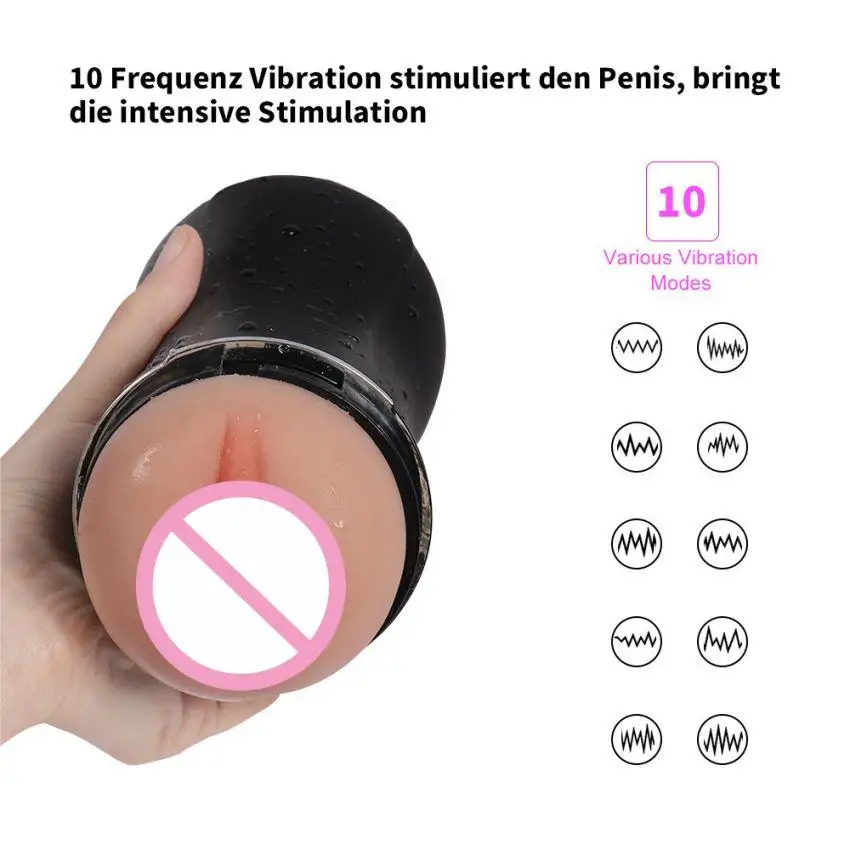 USB Rechargeable Automatic Male Masturbator Homemade Sex Toys for Men  Aircraft Cup Design