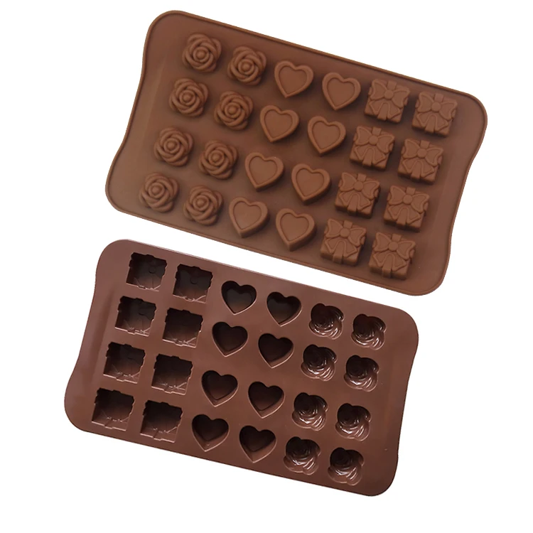 Buy Wholesale China Lfgb Approved 15-cavity Dimpled Heart Shape Chocolate  Mold, Silicone Candy Mold Candy Mould & Candy Mold at USD 0.85