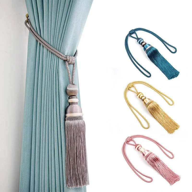 Modern simple strawberry ball curtain tie fringe hanging ball spot wholesale home curtain storage decoration accessories strap