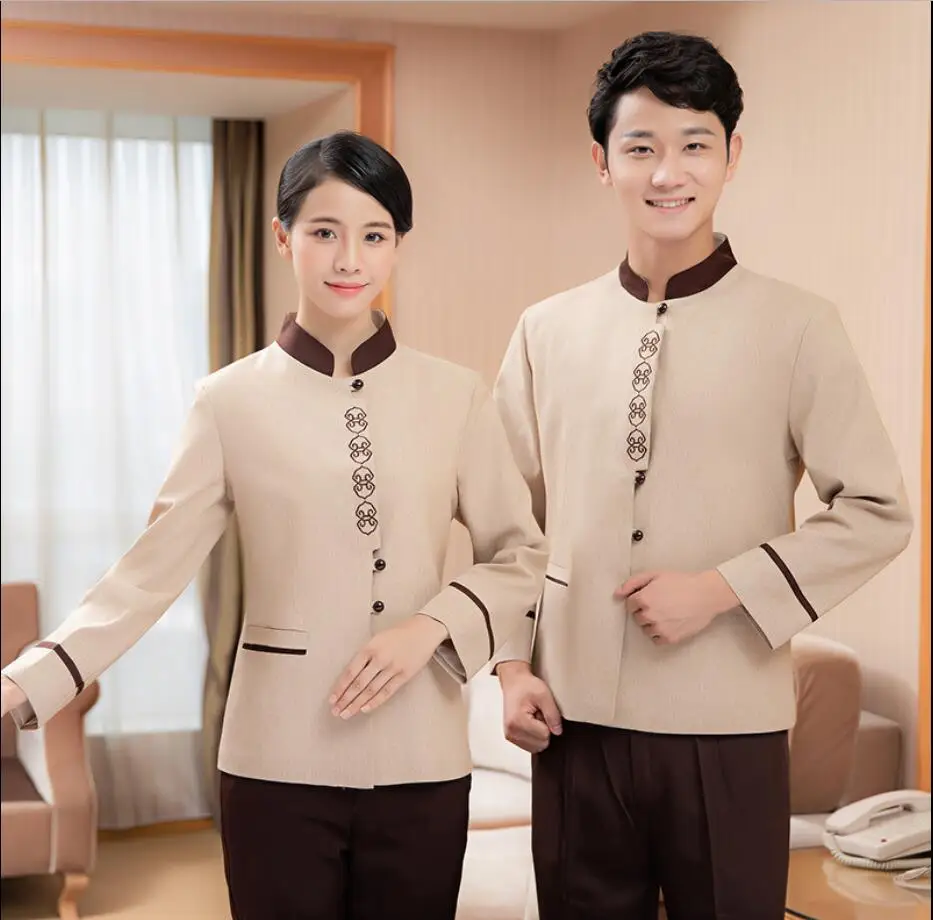 Chinese Waiter Uniforms Hotel Waiter Clothes Men and Women Hotel Work  Service Wear Catering Restaurant Hotel Waitress Uniform - AliExpress