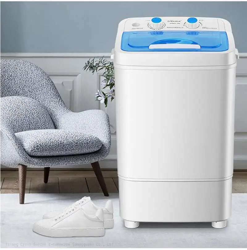 Fockety Lavatrice Portatile, Mini Lavatrice Combinata di Grande capacità da 7 Litri, Piccola Lavatrice Automatica con Touch Screen per Appartamento, (Beige