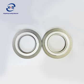 Inner and outer reinforced ring type PTFE spiral wound gasket hardware winding gasket stainless steel ptfe spiral wound gasket