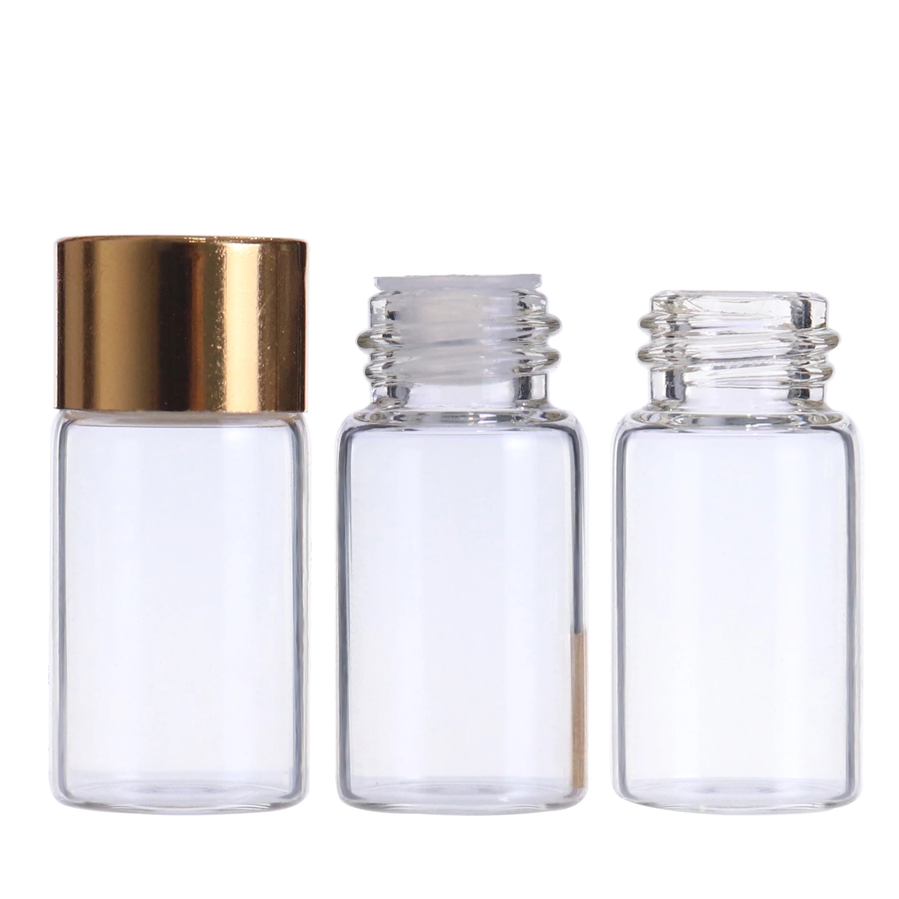 Mini Glass Perfume Tester Bottle 0.5ml 1ml 2ml 3ml with Black