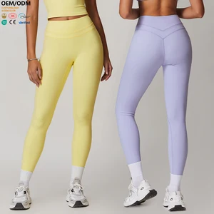 XW-DCK8863 New Fashion Butt Lifting Gym Clothing Activewear Stretchy Comfortable Elastic Waist Leggings for Women High Quality
