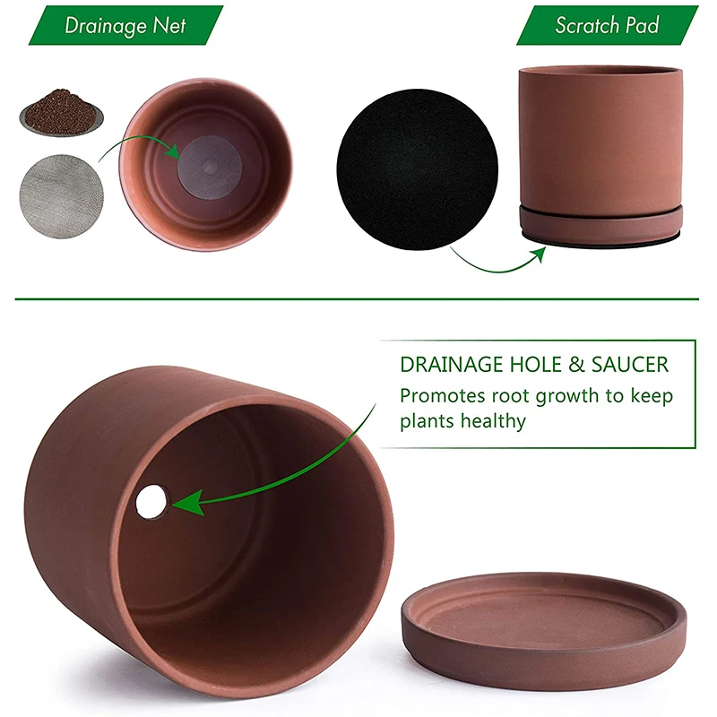 Clay Pot Wholesale Custom Design Terracotta Clay Flower Pots Planters