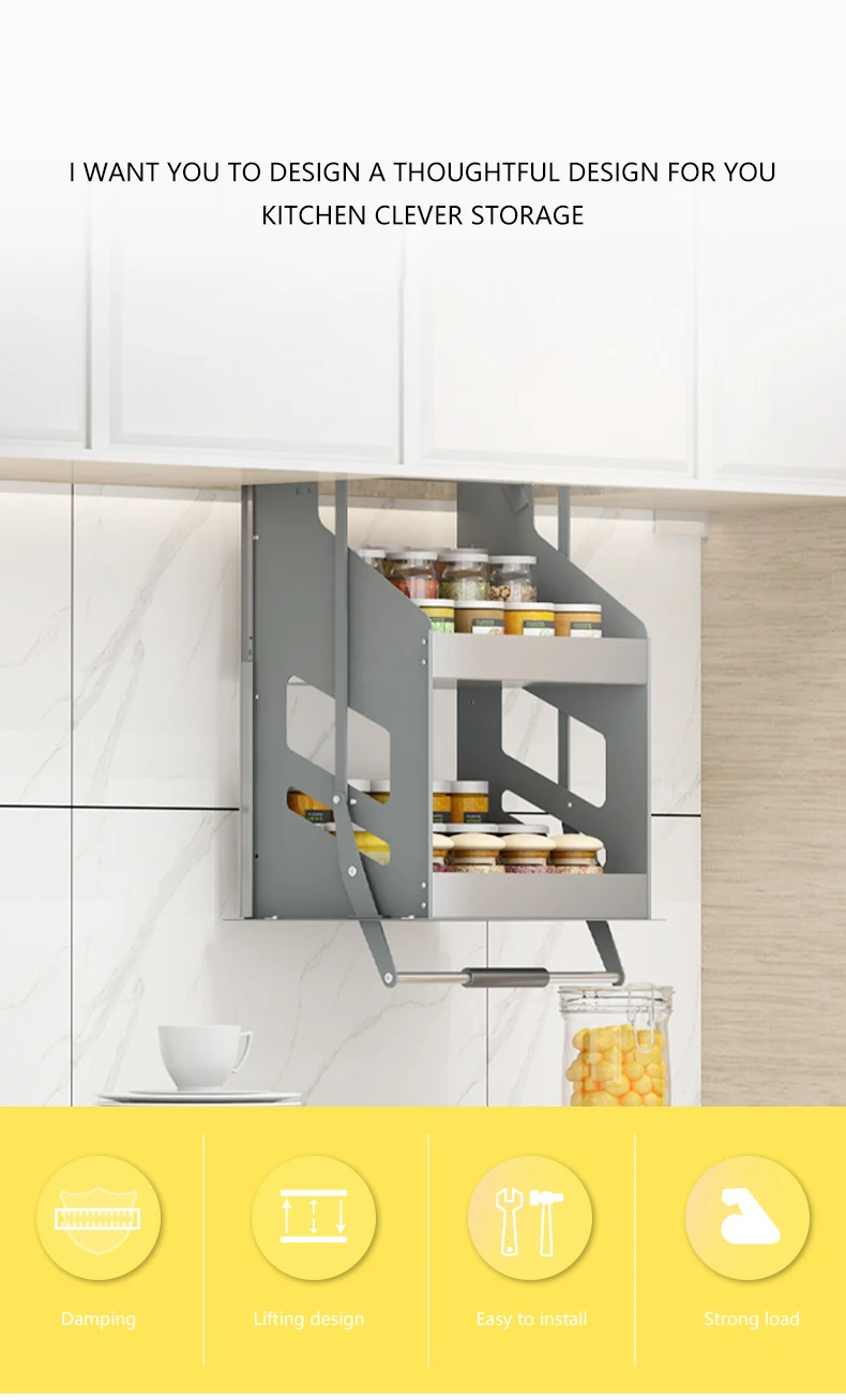 Hanging Lifting Basket Pulldown Wall Vertical Elevator