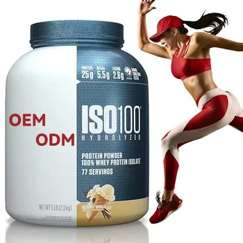 Custom private label wholesale ISO100 Hydrolyzed Protein Powder, 100% Whey Isolate Protein Dymatize powder For Body Building