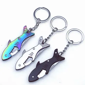 New Bottle Opener Key Tactical Pocket Knife Automatic Side Jump Outdoor Camping Folding Knife With Light