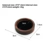 Small round - Black velvet