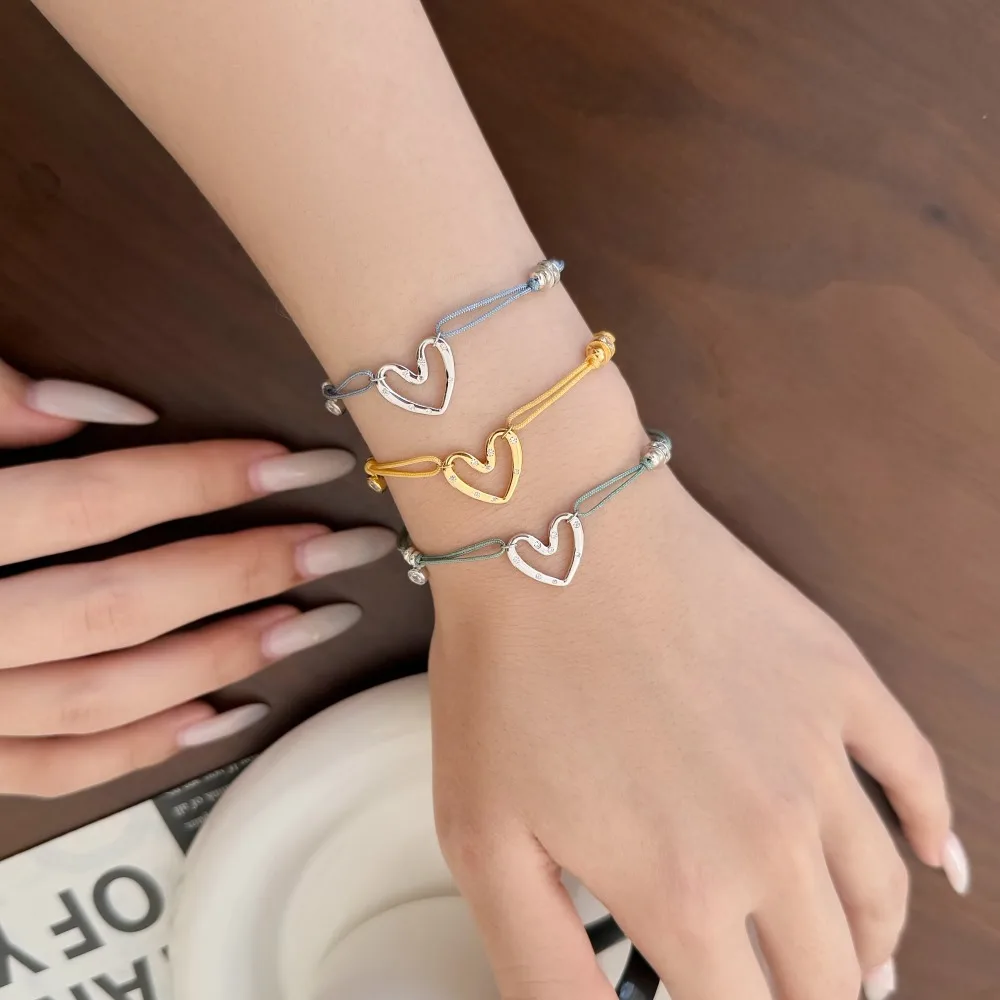 KAKODIY unique personality 925 Sterling Silver woven rope chain adjustable length bracelet 5A zirconia infinite love bracelet detail 1