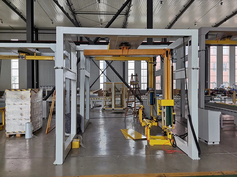 fully automatic rotary arm pallet wrapping machine.jpg