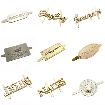 Wholesale Luxury Zinc Alloy Bag Hardware Accessories Metal Tags for Handbag & Luggage Making