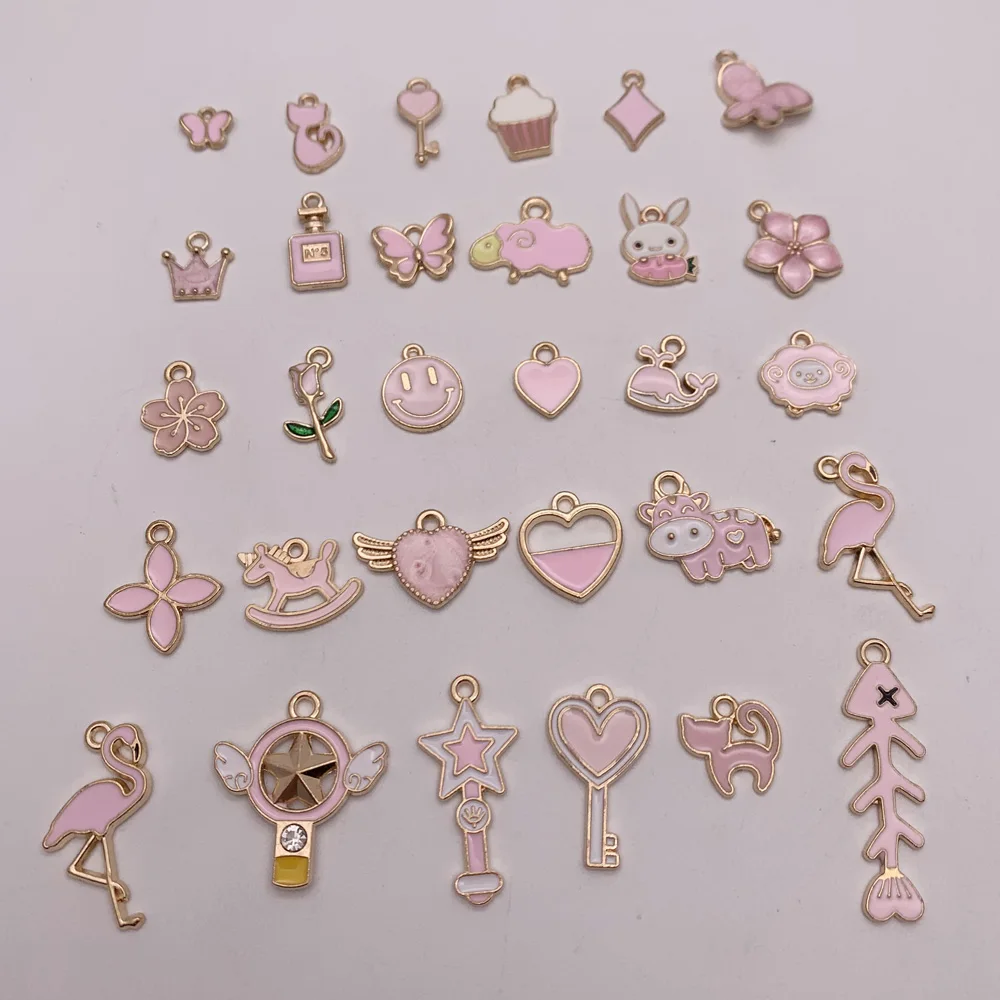 30pcs/set assorted mini charms for necklace