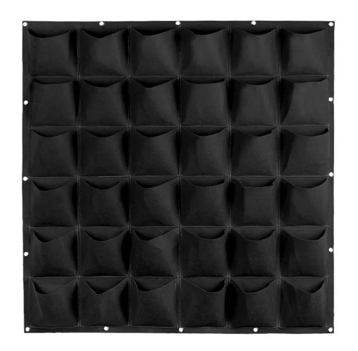 Hanging Garden Black Planter Grow Bag,Garden Grow Planting Bag Pockets