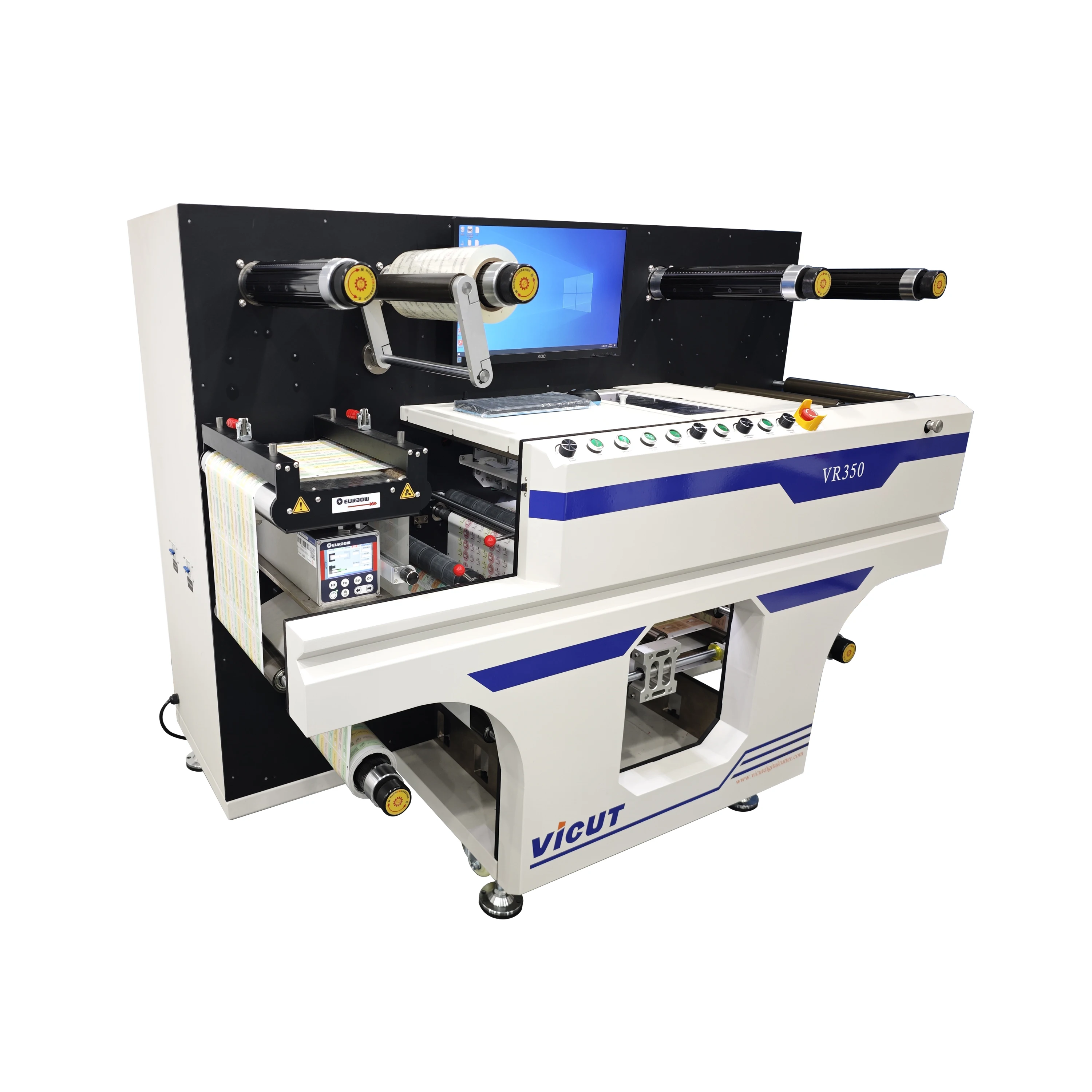 VR350 Automatic Roll to Roll Digital Label Die Cutter Machine Label Sticker Cutting Machine Label Finisher