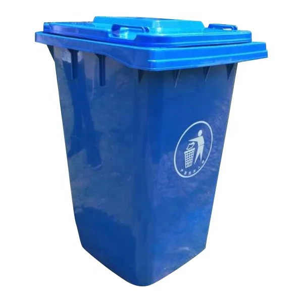Mobile garbage can 240L plastic waste container  trash bin for sale