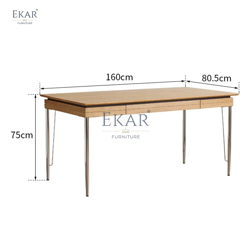 product new design ekar dining table with drawer storage kitchen dining table set 4 chairs-65