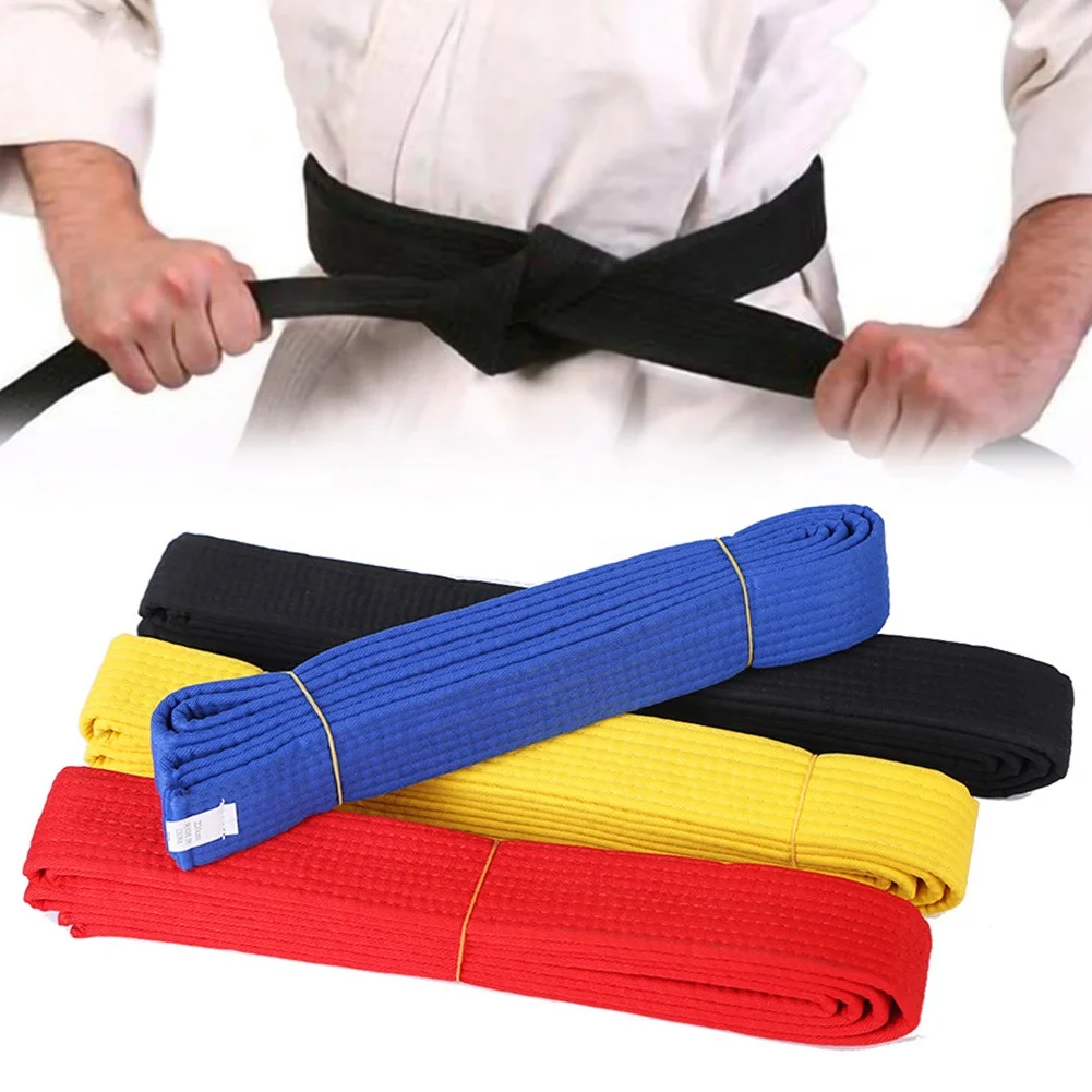 Ceinture De Judo/karaté 180 Cm - Jaune, Coton/polyester - Pour Enfants <1,2 M, Arts Martiaux