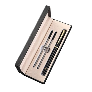 Custom Logo Printed Business Pen and Metal Signature Pen Set Premium Ballpoint Pens with Personalized Design