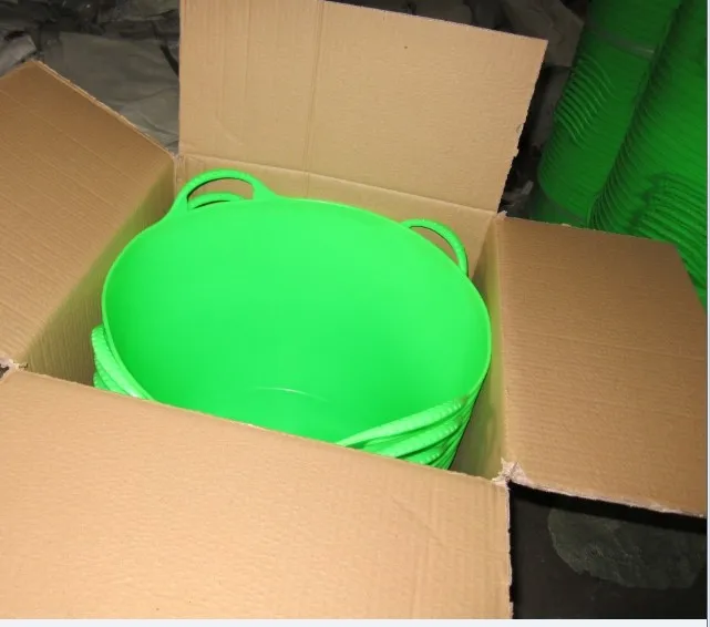 On Sales Flexible Rubber Plastic Pe Garden Buckets Storage Basket With