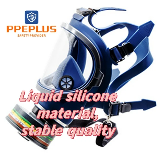 Factory Price Reusable PPE Safety Protective Ozone Cyanide Silicone Respirator Gas Mask