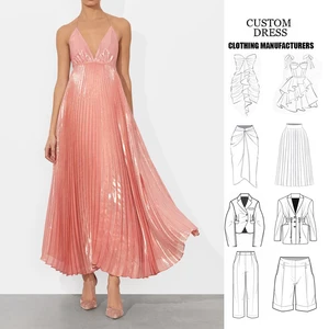 Elegant Women's V Neck Backless Evening Dress A-Line Silhouette Pleated Gown Ruffles Halter Maxi Dress  for Parties