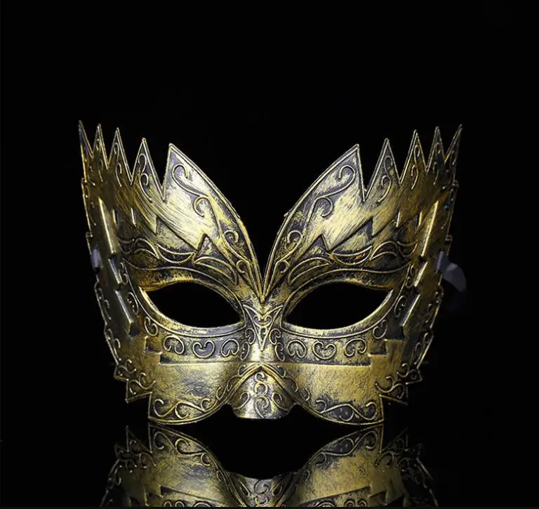 Men's Mask Vintage Halloween Masquerade Carnival Half Face Mask For ...