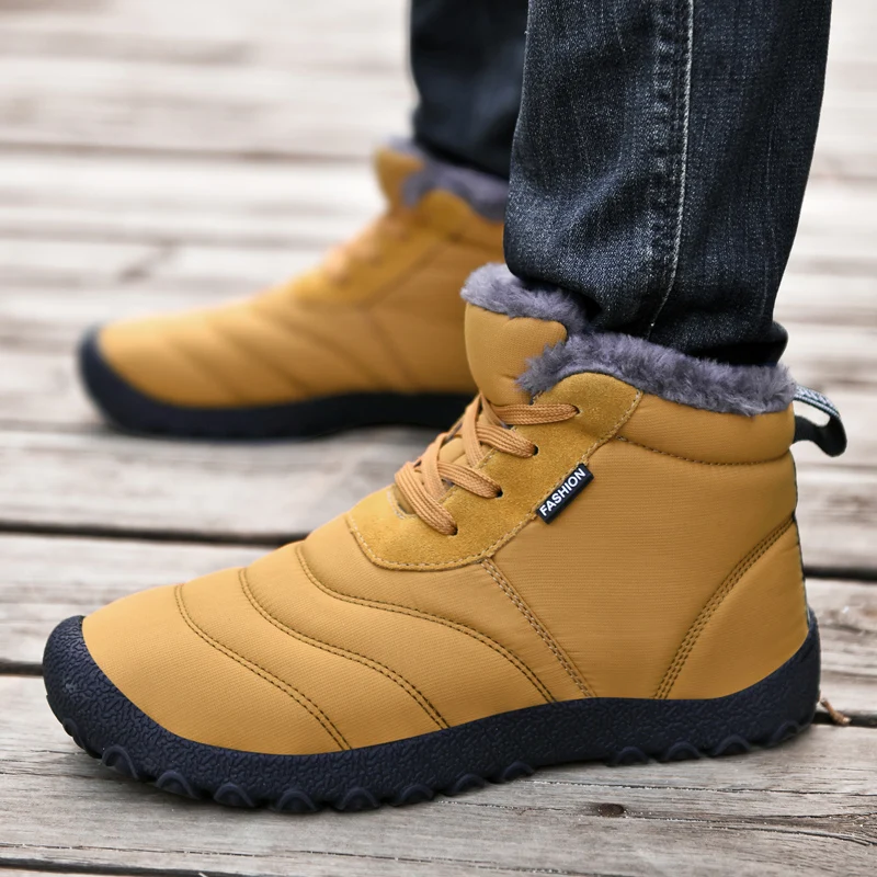 New Arrival High-top Add Cotton Keep Warm Men Anti Slip Winter Snow Boots