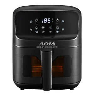 AOJA  OEM 4.5L 5L  Consumer Reports Best Hot Mini Rack air Fryer Without Oil Smart Stainless Steel Digital air Frier Fryer