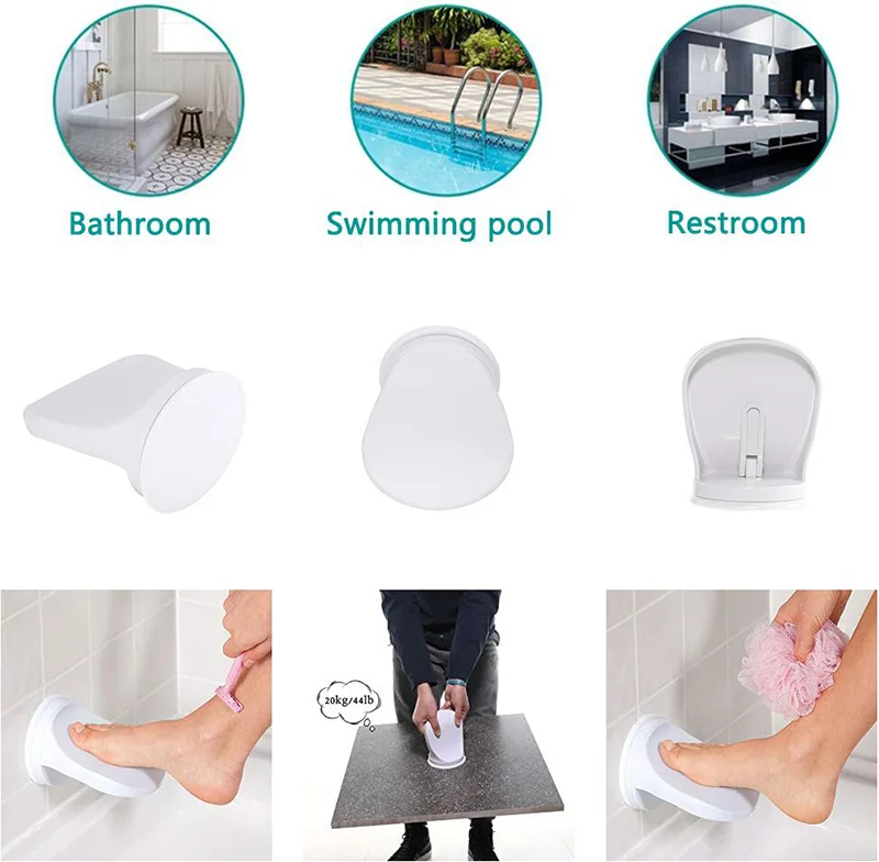 Shower Foot Rest For Shaving Legs No Drilling Is Needed Nonslip