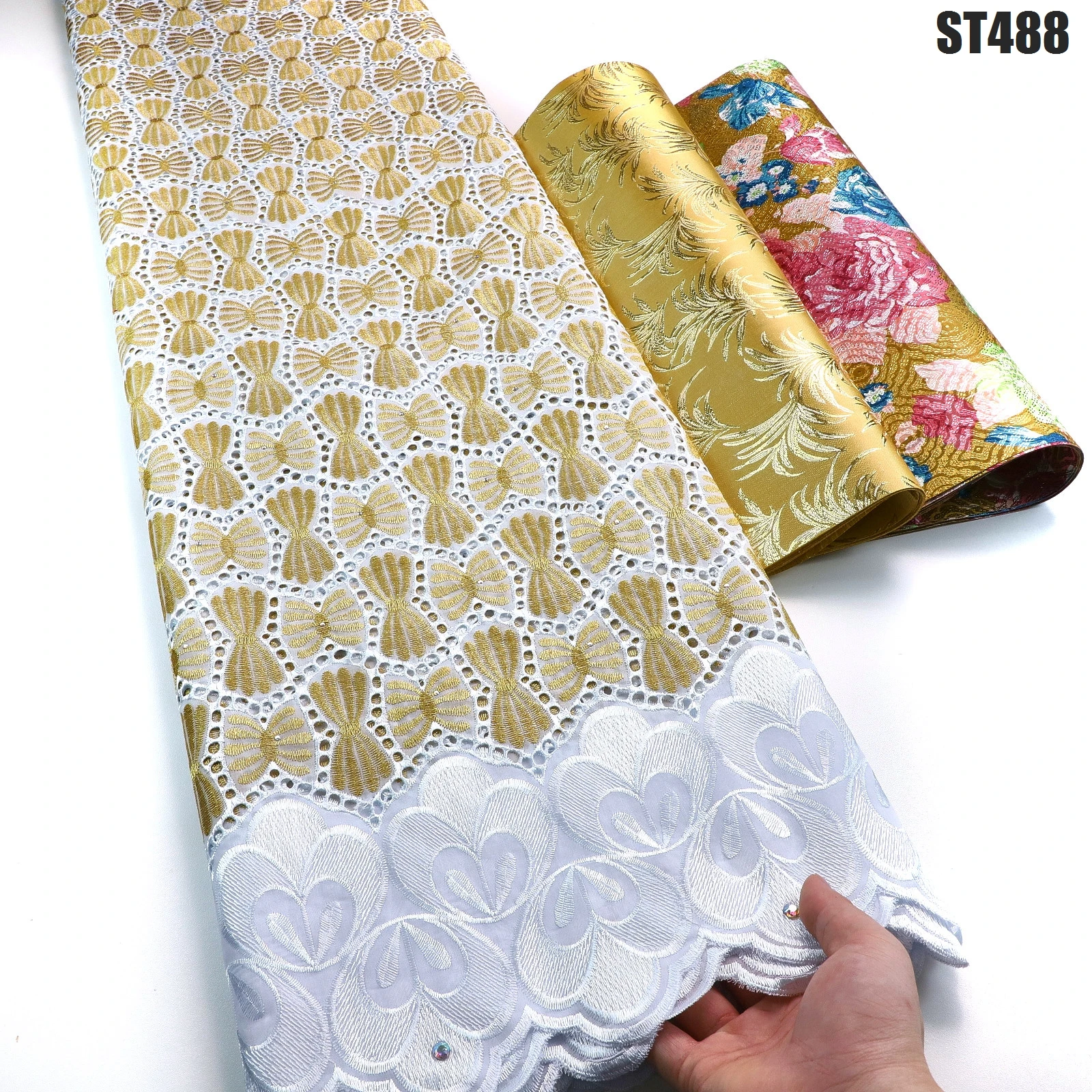 Cotton lace suède op yilon Cotton Lace Trim丨Cotton Gupure Lace丨