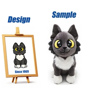Shengye China Manufacturer Customize Your Own Design Stuffed Animal Plushies Doll Custom Squishy Cartoon Dog Doggy Plush Toy