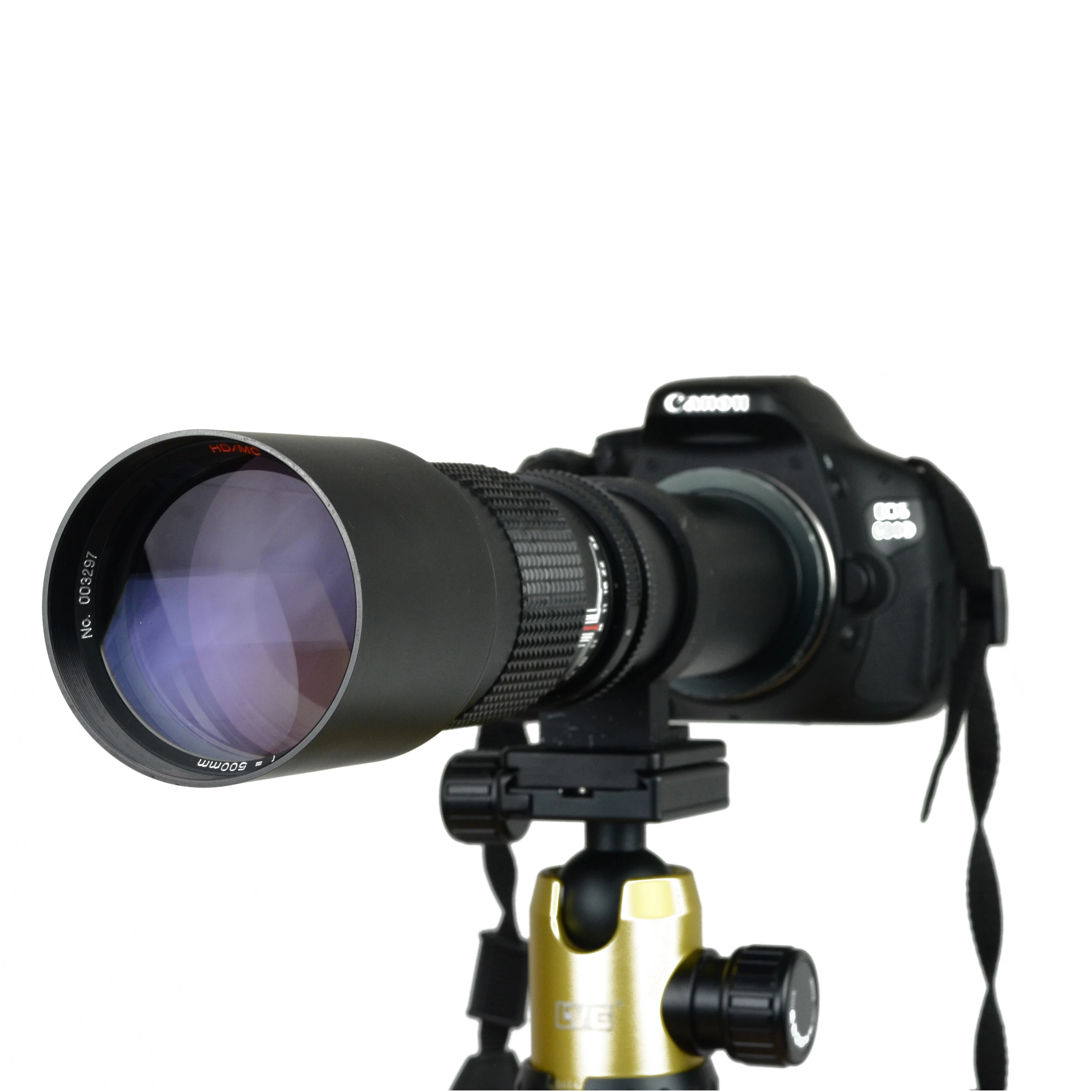 DSLR Camera Lens Fixed Focus 500mm Telephoto Lens