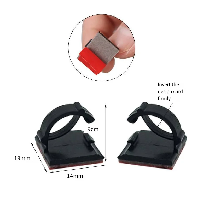 Cable card type storage and arrangement fixing clip traffic recorder cable layout buckle cable fixing clip